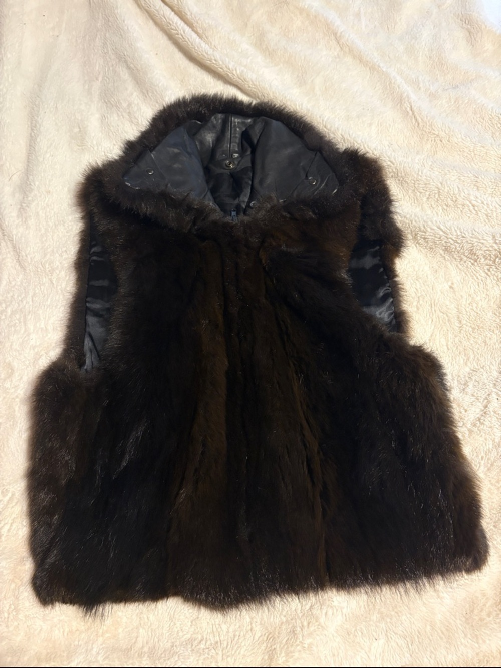 Dark Brown Fur Vest